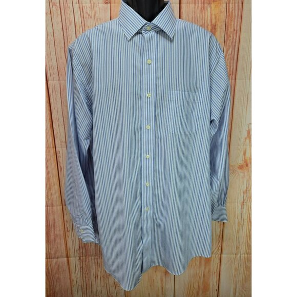 Brooks Brothers Regent Non-Iron Stripe Dress Shirt 17-34 - Supima Cotton - Picture 1 of 6